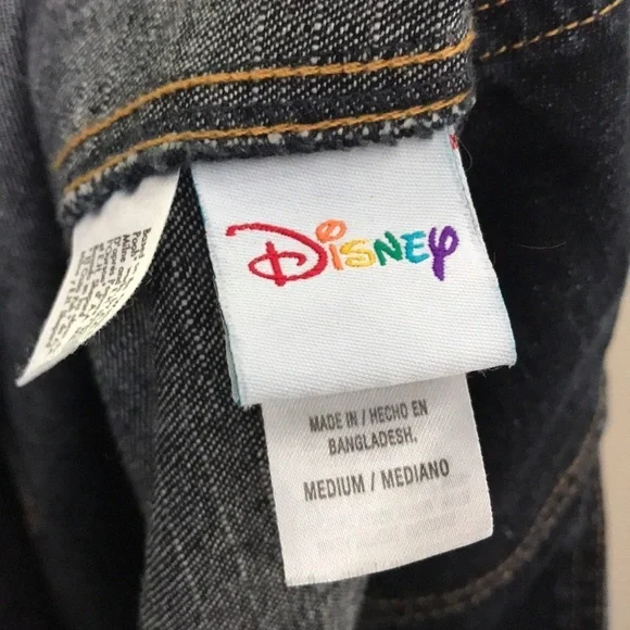 Disney Pooh Bear Piglet Denim Overalls Embroidered - Picture 8 of 9